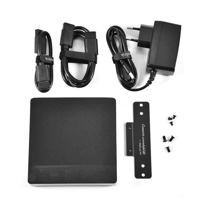 Top achat Ordinateur de bureau Beelink unite centrale seule  mini Pc intel atom x5-z8350 4K Prise en charge Wi-Fi 2,4-5,8 GHz pour prise EU Win10 4G + 64Go-CHE pas cher