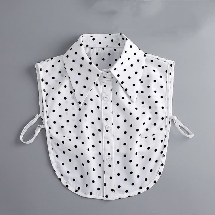 Cravate n ud papillon faux col a revers pour femme chemise Vintage detachable pull chemisier cravate nouveau 474 01 F412 Cdiscount Pret a Porter