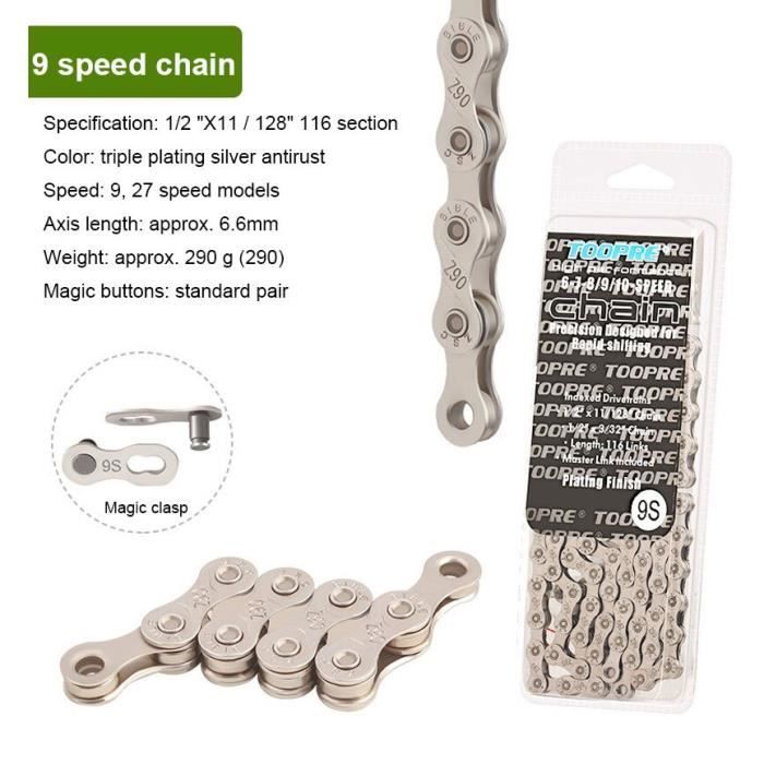 SKS Chaîne Universelle Composite Aluminium - Protection Max 48 Dents 199mm - Neuf Sous Emballage
