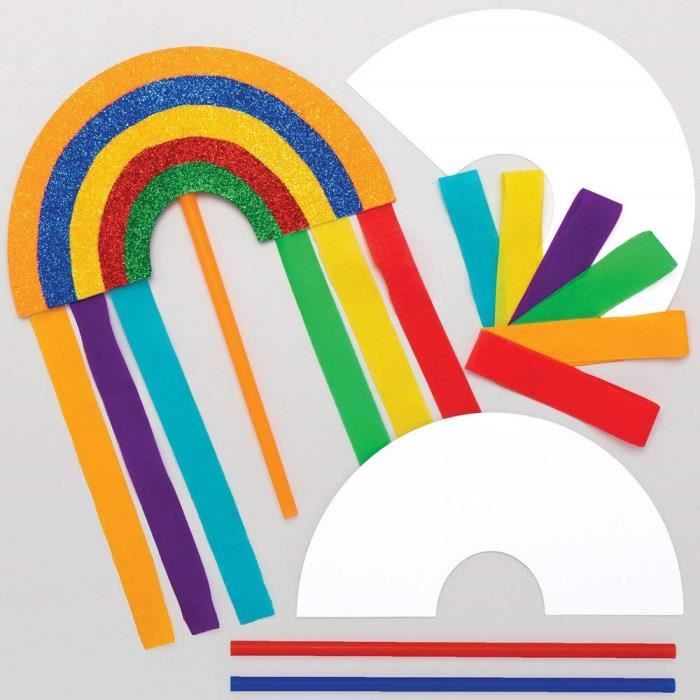 Baker Ross – Aimants Pirates à Gratter – Lot De 10 – Arc-en-ciel – Loisirs Créatifs Enfants – Dès 3 Ans