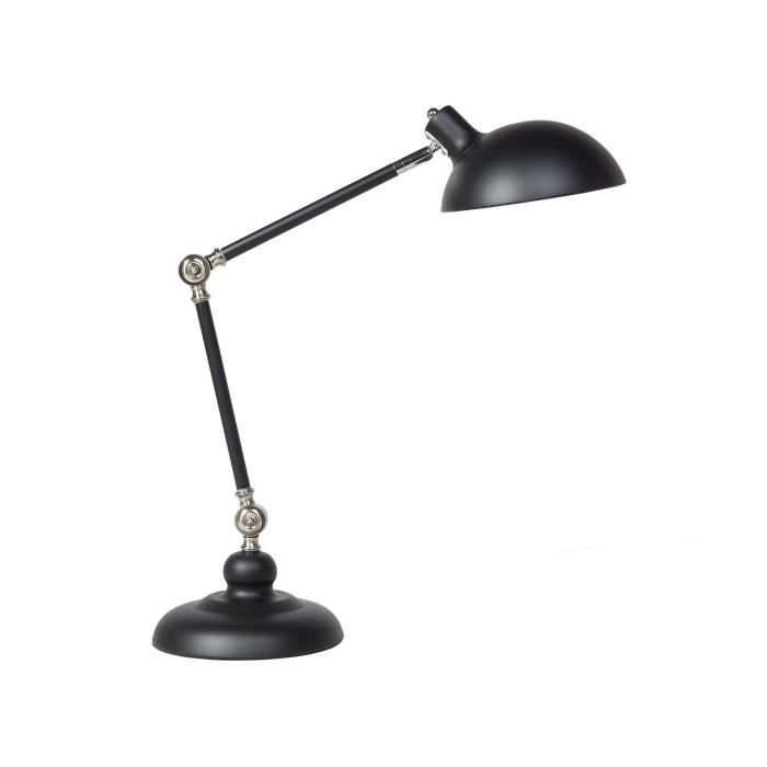 Lampe de bureau noire MERAMEC