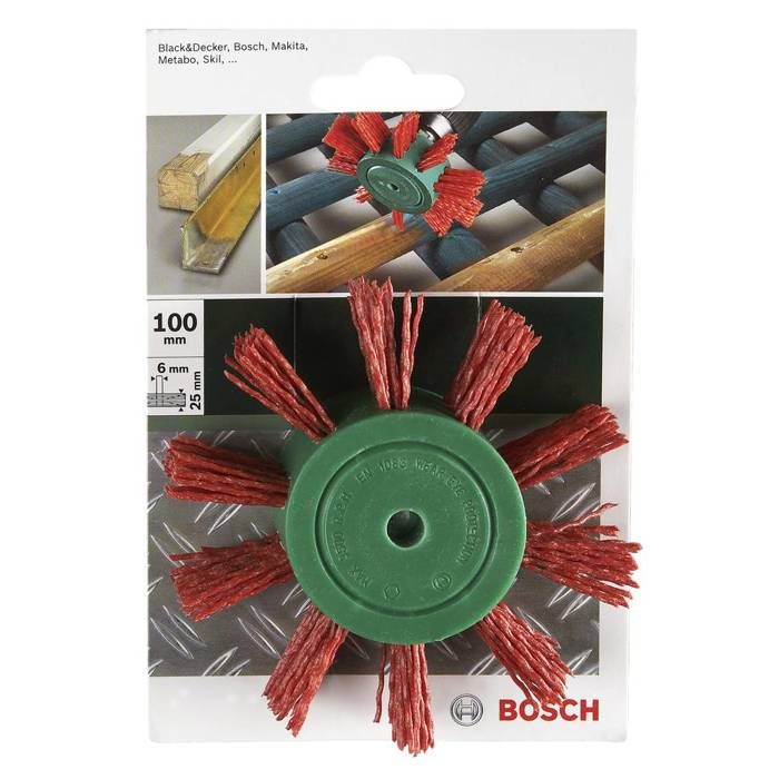 Bosch Rue à lammelle à fils en nylon, SIC, Ø 100 mm 6 mm