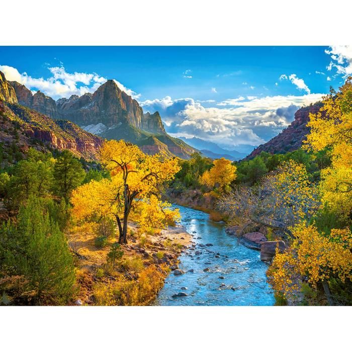 Puzzle 3000 pièces : Automne dans le parc national de Zion USA