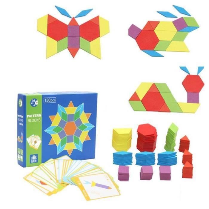 Jouet en bois Tangram - FAFEICY - LIS 155 pièces - Forme enfant puzzle maternelle éducatif