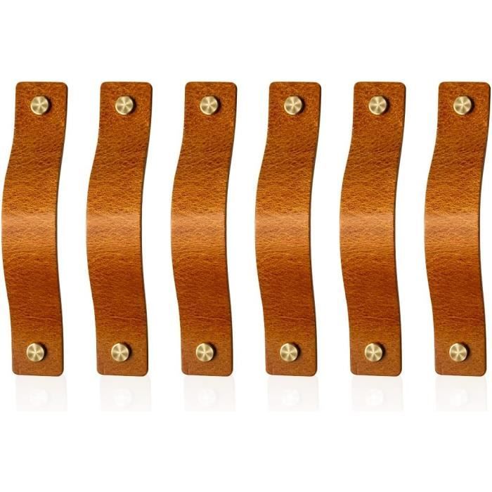 RUNEAY Lot De 8 Boutons De Meuble Vintage - 32 Mm - Bronze - Vintage - En Laiton - Pour Armoire, Tiroir, Porte