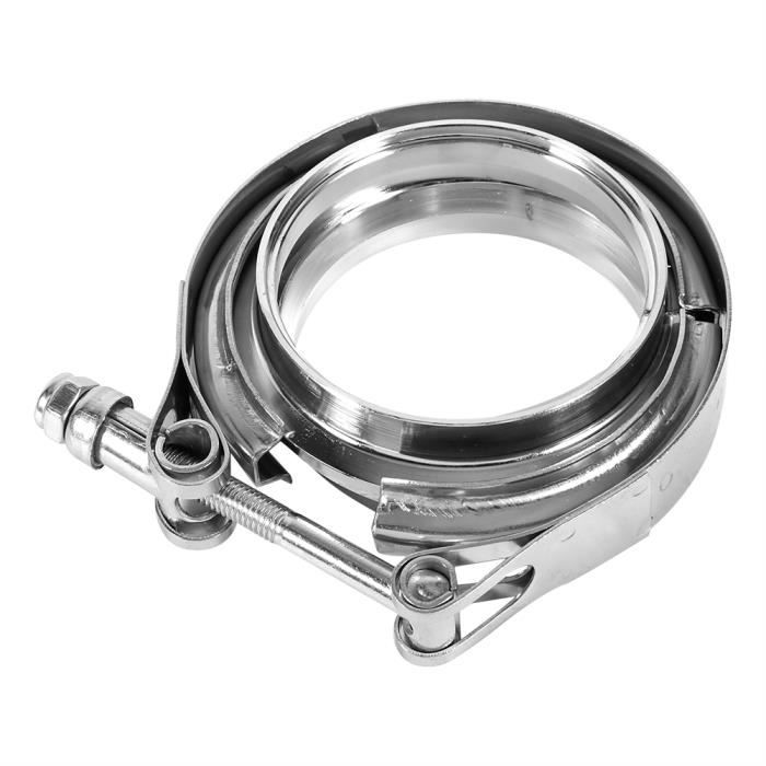 Collier De Serrage En V + Brides Complètes En Acier Inoxydable Pour Tuyau Turbo - Diamètre 51 Mm, Design à Dégagement Rapide
