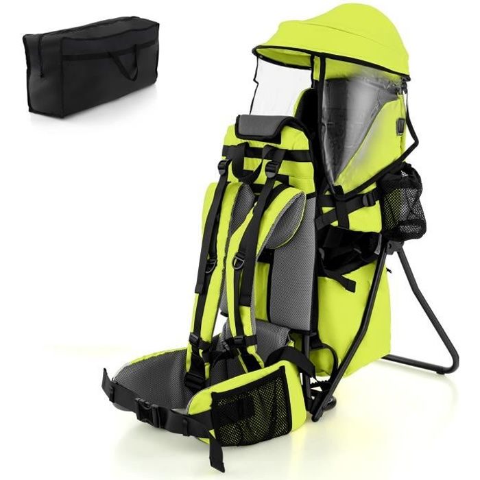 Porte Bébé Randonnée Ergonomique Support Dorsal Vert - Cdiscount