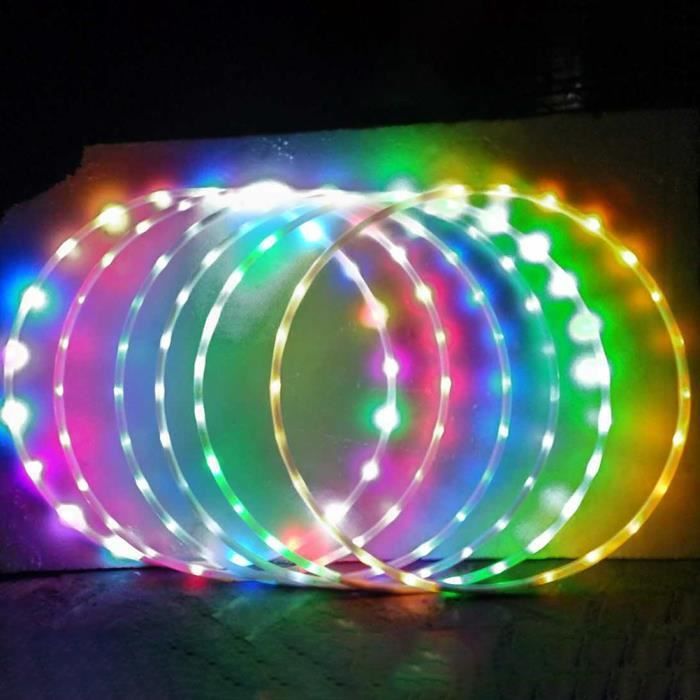 ESTINK Cerceau LED Cerceaux d'exercice légers à LED, cerceaux lumineux à LED, cerceaux de danse jouets Paiement par photo