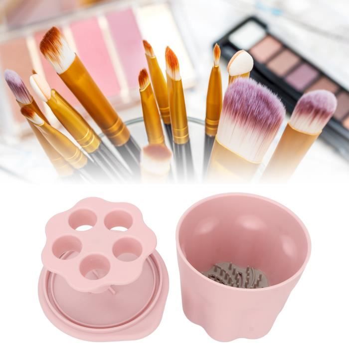 Set De 9 Brosses De Maquillage En Baril Avec Miroir – Idéal Pour Un Maquillage Pro Et Pratique