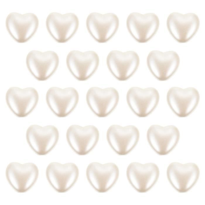 PH PandaHall 134pcs 6 Modèles Perles De Coeur D'argent Perles