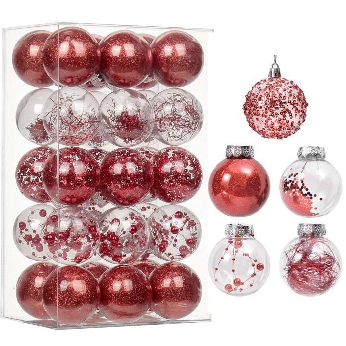 Lot De 9 Décorations Noël Acrylique à Suspendre - Flocons De Neige Et étoiles Effet Cristal - Pour Sapin Et Fenêtre