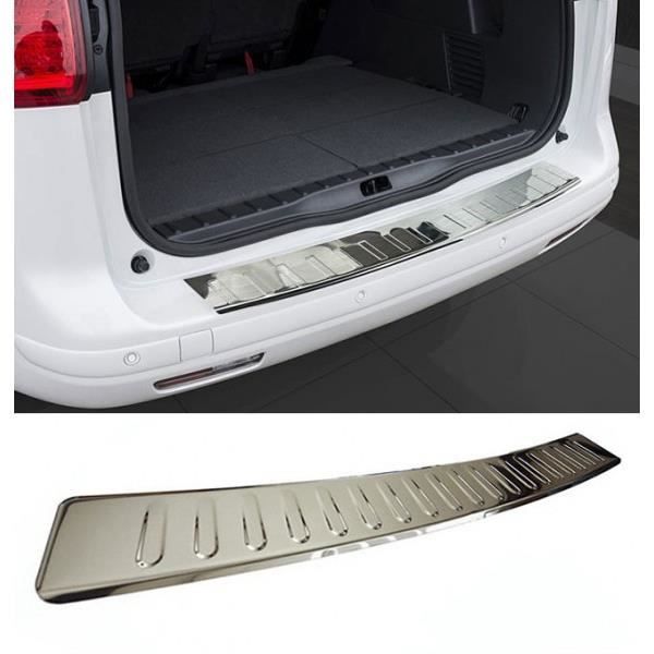 Leslaur Voiture Coffre arrière en Acier Inoxydable Coffre arrière intérieur Protecteur Pare-Chocs Couvercle de Plaque de seuil pour Tesla modèle 3 2018 2019 
