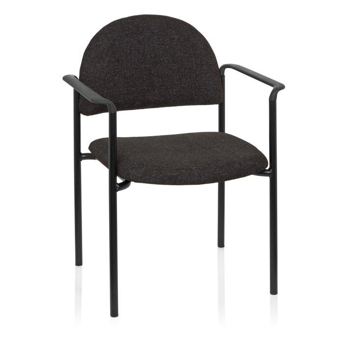 Chaise à quatre pieds - hjh OFFICE - XT 700 - Gris - Tissu Chaise à quatre pieds - hjh OFFICE - XT 700 - Gris - Tissu