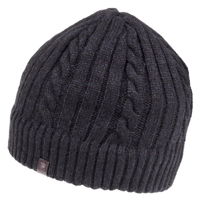 Bonnet Homme Isotoner - Doublure Polaire Recyclée - Maille Recyclée - Gris - Taille Unique - Chaud Pour L'Hiver