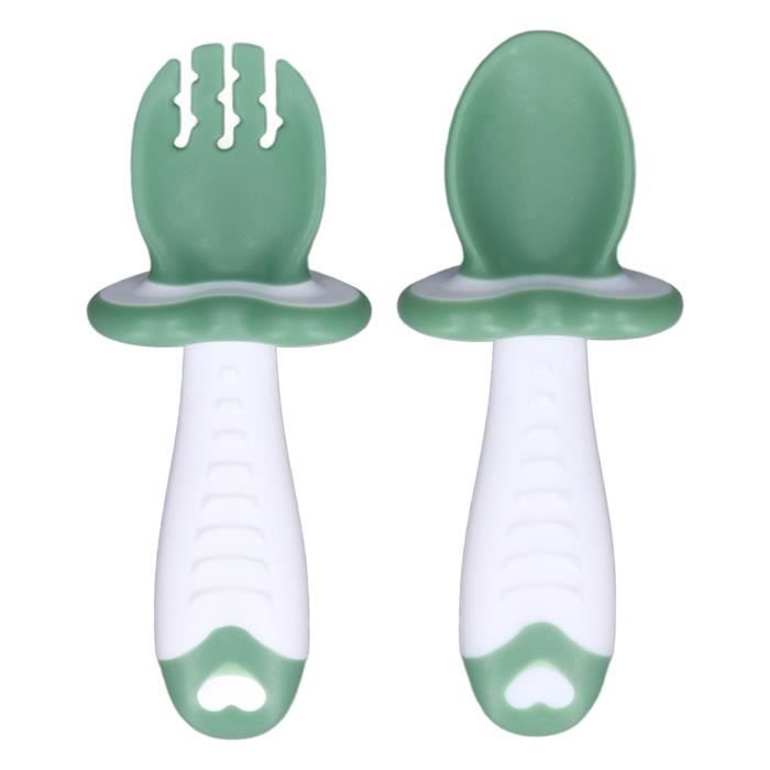 Assiette, Cuillère et Fourchette pour Bébé BabyBjörn - 2 ensembles - Gris