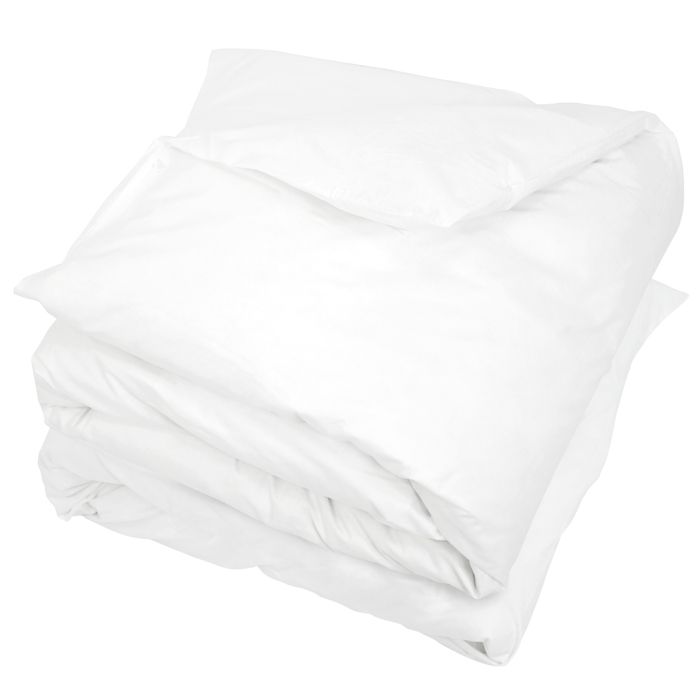 Linnea Housse de couette uni 300x300 cm pur percale PRIMO Blanc