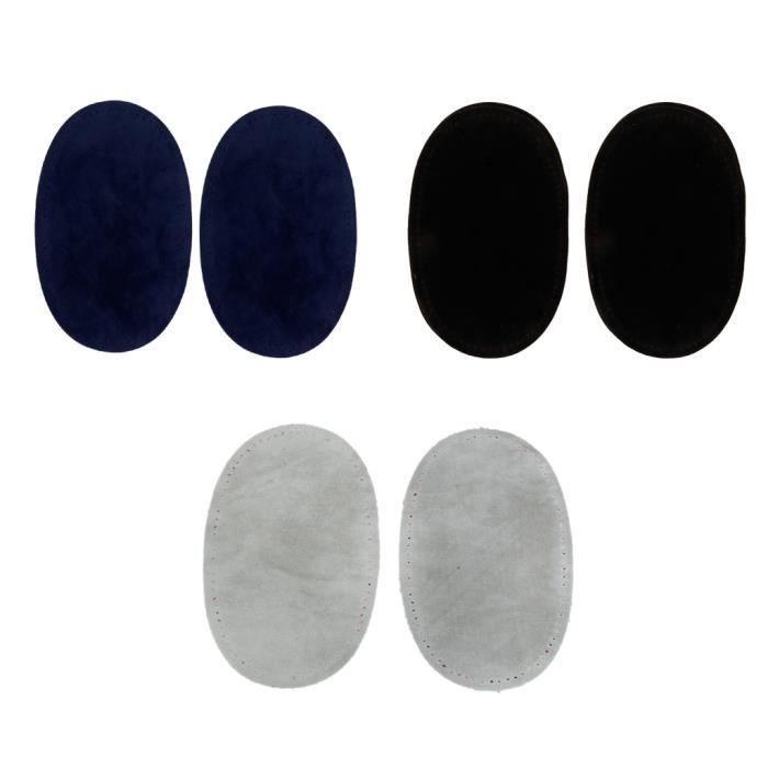 Set De 3 Patches Coude-genou En Daim à Coudre - DIY Déco Veste, Jean Ou Blouson - Motif Créatif Loisirs