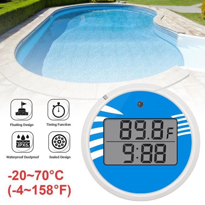 Thermomètre De Bain Bébé - Forme Baleine, étanche IPX7, écran Tactile LED - Avertissement Couleur 0-90°C