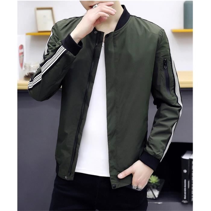 Mens Spring Summer Jackets Casual Thin Male Windbreakers College Bomber  Black Windcheater Hommes Varsity Jacket Bleu - Cdiscount Prêt-à-Porter