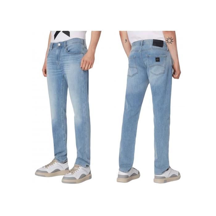 Jean homme Armani Exchange bleu Coupe slim Joggjeans souple et doux