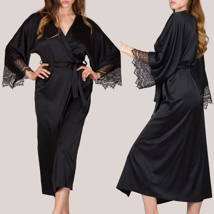 Femme Vêtements Vêtements de nuit Robes de chambre et peignoirs Peig en modal Skims en coloris Noir 