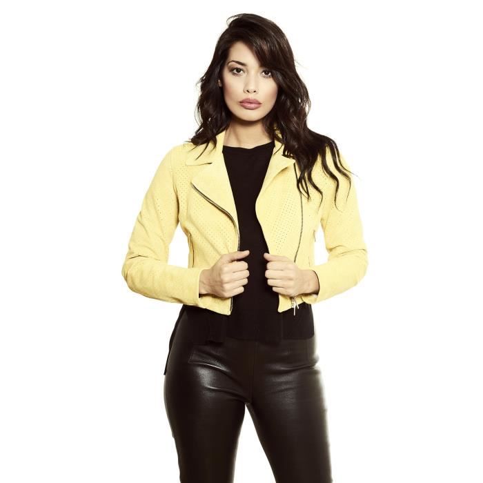 Veste En Cuir Perforé Noir - Marque Mallroad, Taille XL, Neuf Avec étiquettes