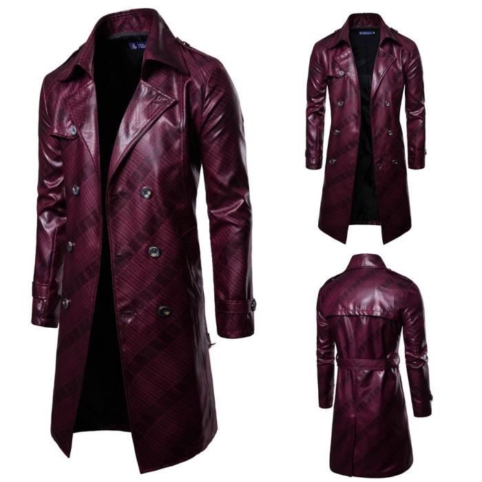 Manteau D’extérieur Homme Hiver – Doudoune Légère Unisexe, Col Rabattu, Poches, Couleur Unie - 5