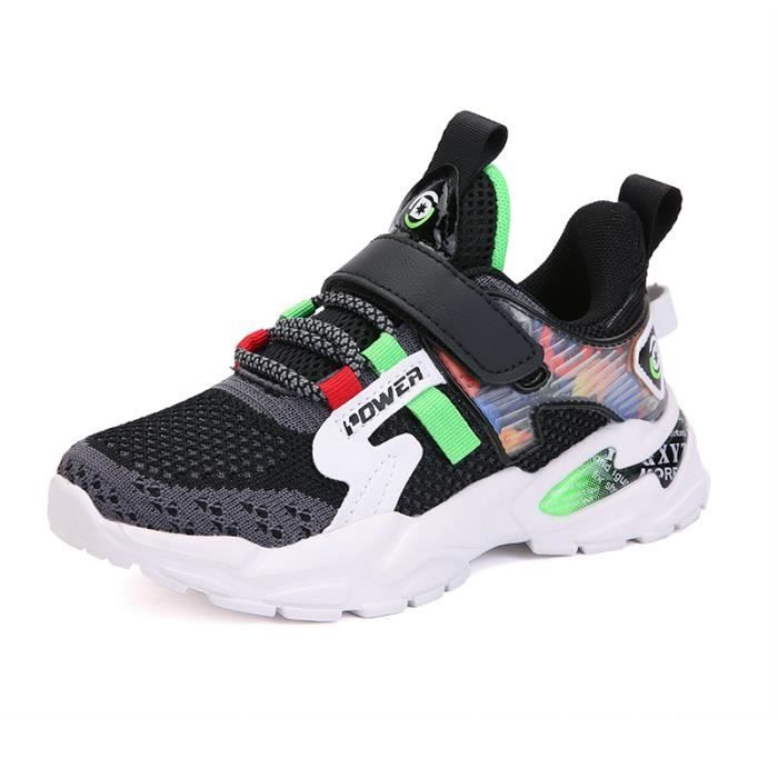 Mode Basket Sport Enfant Chaussures Garcon Fille Baskets Noir Cdiscount Chaussures