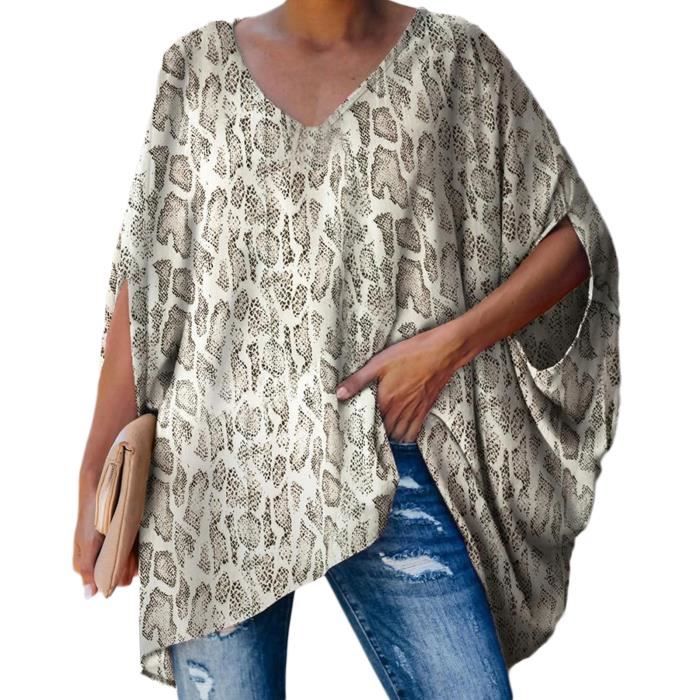 Bsubseach - Robe Caftan De Plage Avec Col En V Et Manches Chauve-souris Pour Femme - Couleur Unie, Couleur : Blanc, Taille Unique