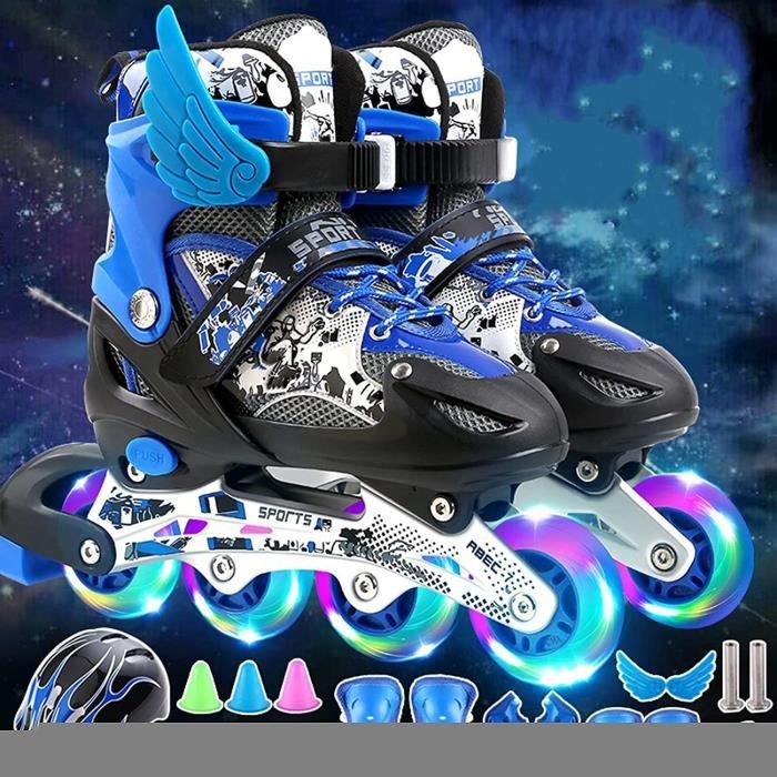 Lot De 8 Roues Rollers LED 72mm Lumineuses - Pour Patins Et Skateboards - 5