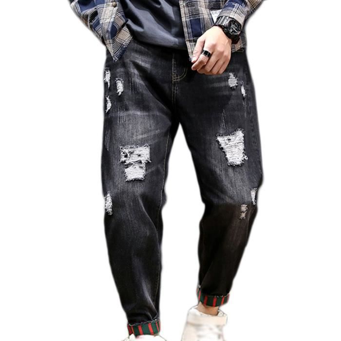 Jean déchiré homme grande taille deals
