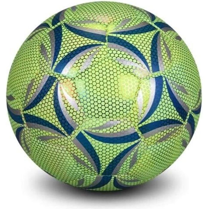 JONRRYIN Ballon De Football Fluorescent Lumineux - Idéal Pour Matchs De Nuit - Offic
