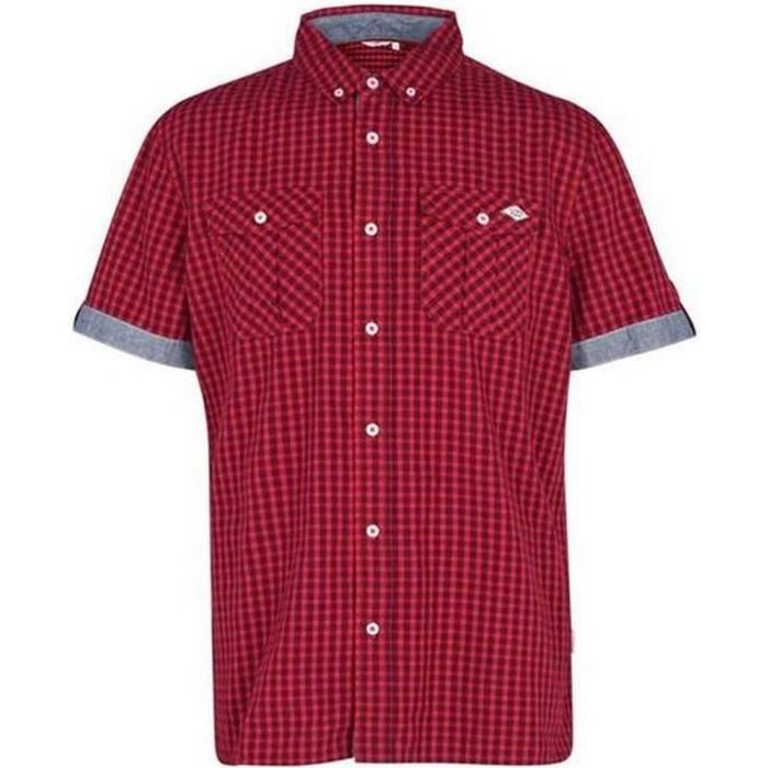 Chemise vichy sales rouge homme