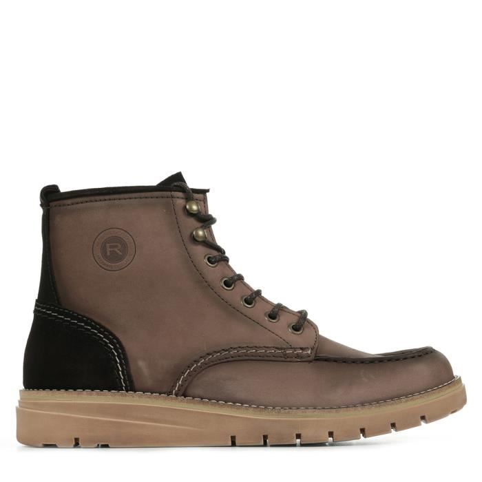 Bottines Homme - Redskins - Different - Cuir - Lacets - Chataigne