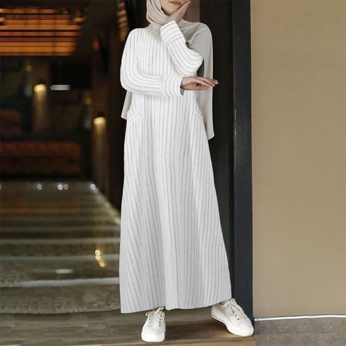 Abaya online blanche femme