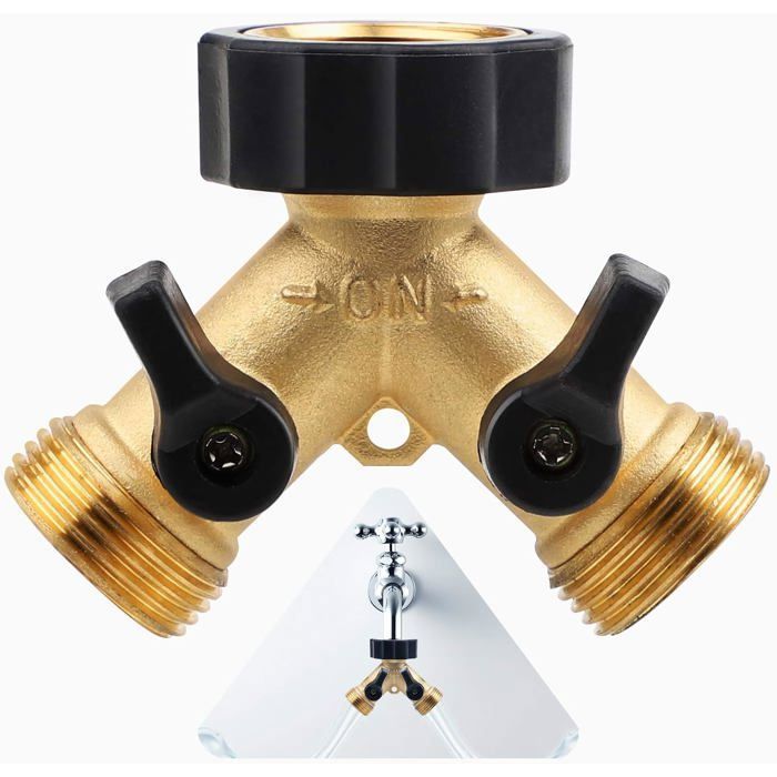 Raccord En Y Double 3/4" - Répartiteur 2 Voies Pour Machine à Laver Et Lave-vaisselle - Universel Sans Joint