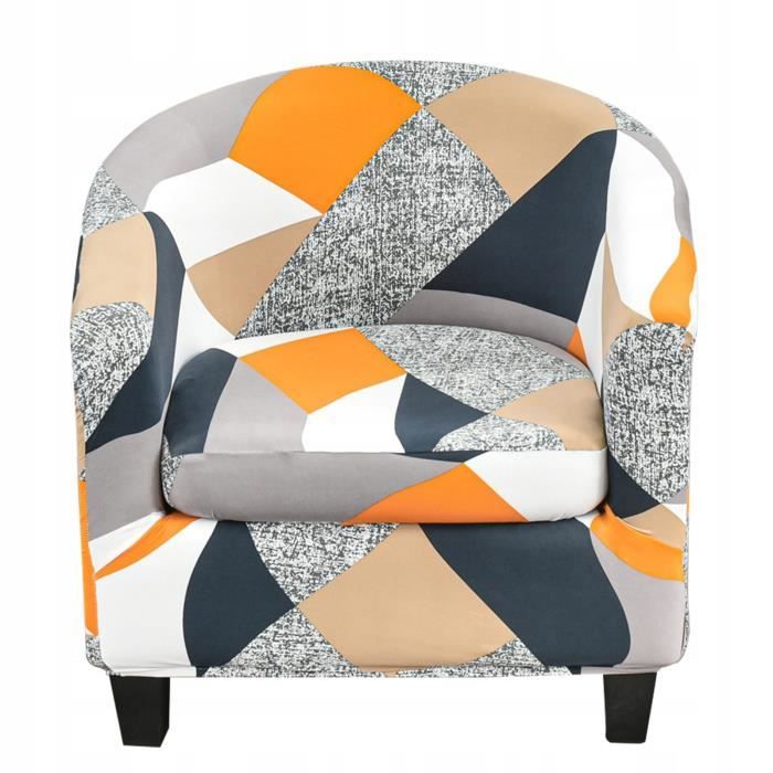 Housse de fauteuil extensible - PARAMOUNT CITY - Tullsta Stark Mod.10 - Multicolore - Taille standard - 2 pièces