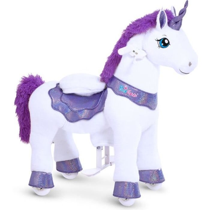 Peluche licorne blanche 65 cm - Article Neuf