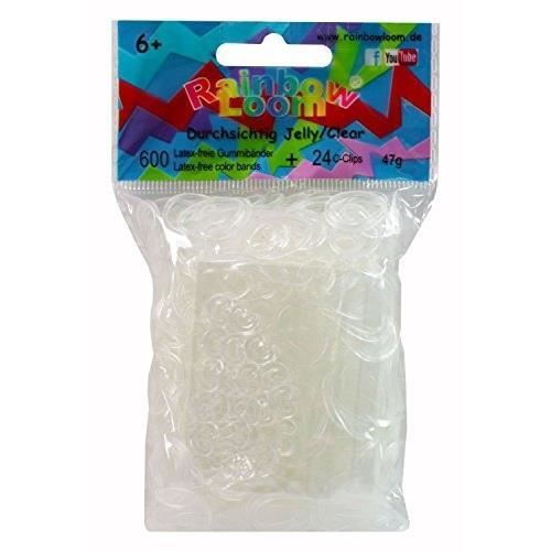Élastiques Rainbow Loom Rose à Paillettes - Lot Avec 300 élastiques Et 12 Fermoirs - 6