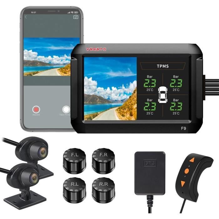 Caméra Bébé Voiture 6,8 Pouces 1080P Double Canal – 2 Caméras HD Vision Nocturne IR, Grand Angle 150°, Écran IPS Clair – Surveillance Arrière Siège Enfant Facile à Installer