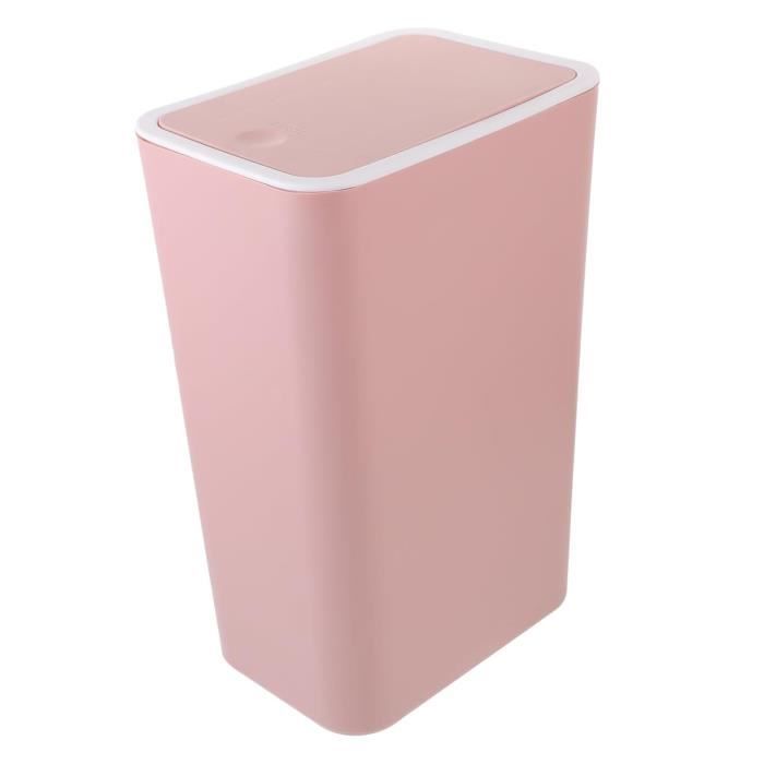 Poubelle De Cuisine Slim Plastique Gris Clair - Idéale Pour Espaces Étroits, Salle De Bain Et Bureau - Design Moderne