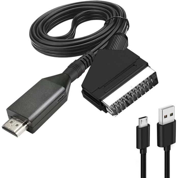 Convertisseur Scart Vers Hdmi, Peritel Vers Hdmi Pour Tv, Adaptateur ...