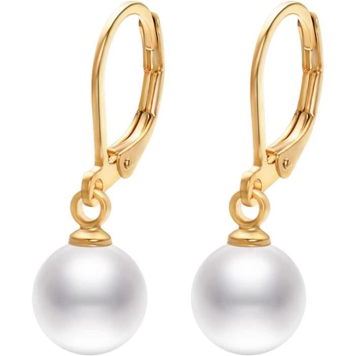 Boucles D'oreilles Pendantes – Perles Acryliques Bleues Et Vertes – Occasion