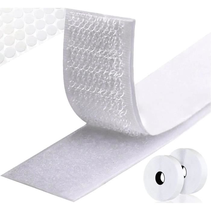 Scratch Autocollant Double Face - 50Mm X 5M Blanc - Belcro Adhésif ...