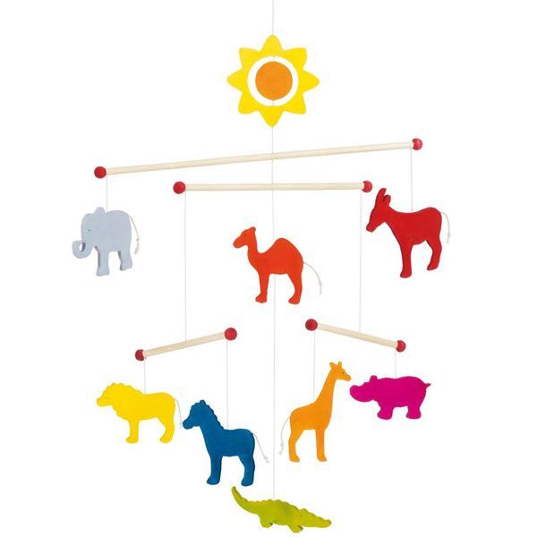 Mobile En Bois Jungle Cdiscount Puericulture Eveil Bebe