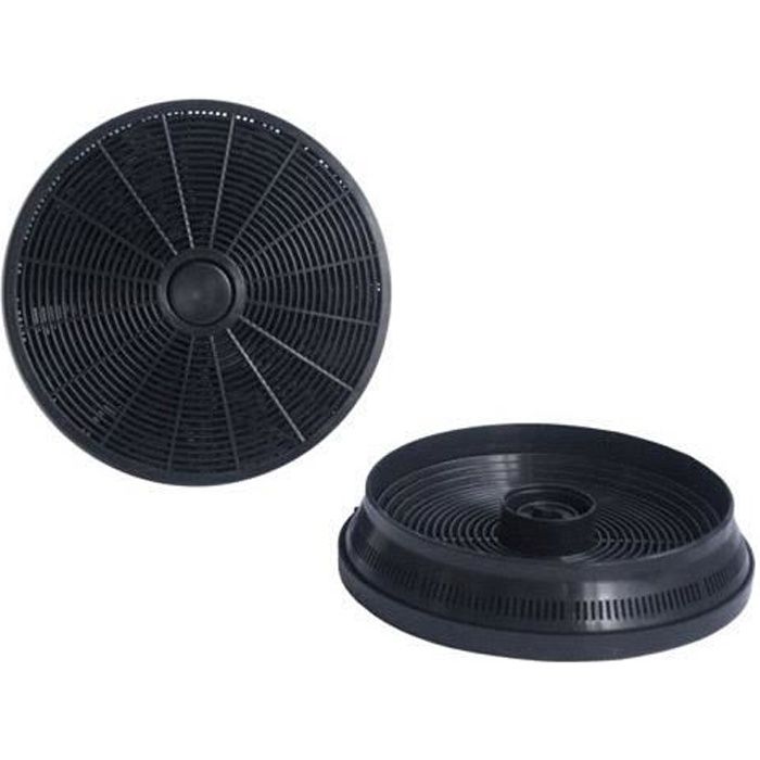 Filtres à charbon pour hotte de cuisine SOGELUX ACK62259 - Lot de 2 - Diamètre 148mm - Epaisseur 32mm