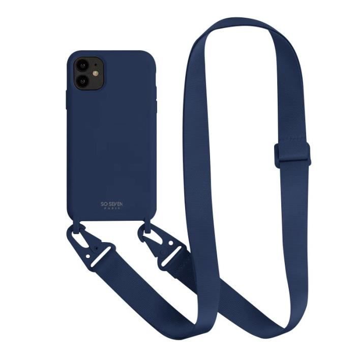 SO SEVEN COQUE SMOOTHIE CORD BLEU : APPLE IPHONE 12/12 PRO