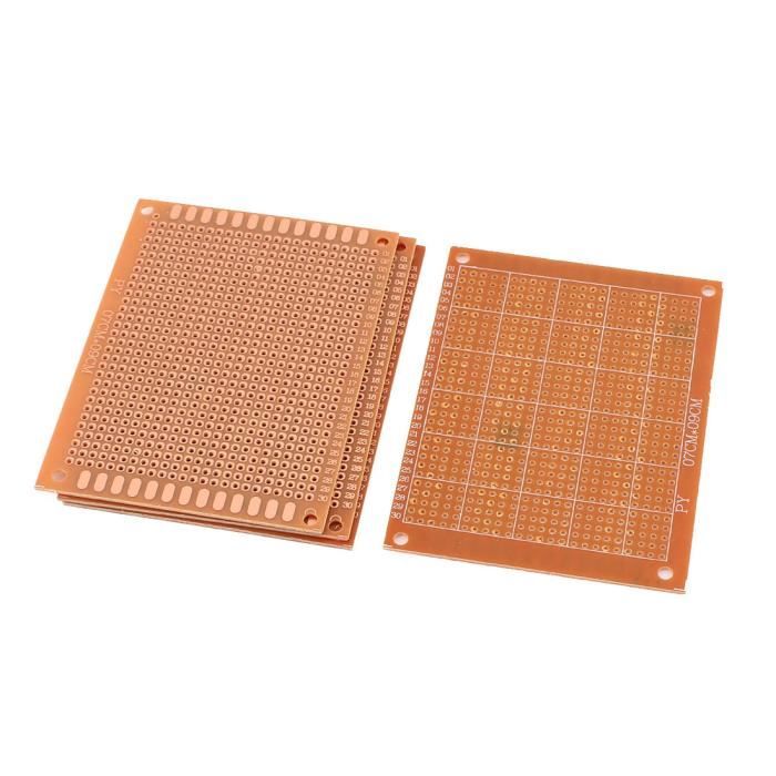 5pcs Composants cuivre PCB bricolage carte de prototypage  5x7cm 