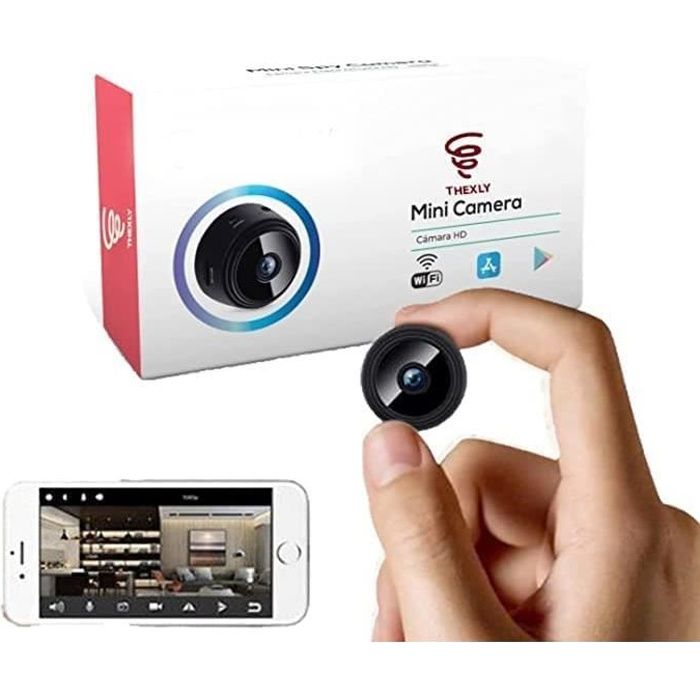 Camera Espion,SPECOOL HD 1080P Caméra Night Vision de Surveillance sans Fil Mini Camera sur Batteries Caméra Sport avec Detecteur