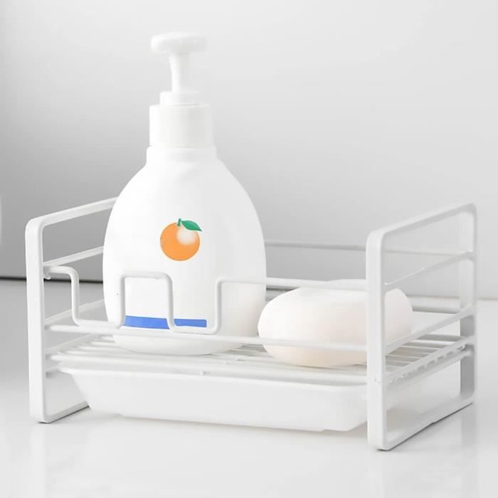 Porte-éponge Pour évier De Cuisine, égouttoir, Récipient En Plastique Pour Savon Eponge Et Grattoir Sans Percage Et Antirouille 92641030